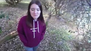 A young man fucked his sexy neighbor in the garden for fun