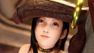 The dark side of Tifa Lockhart from Final Fantasy anime