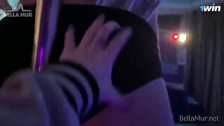 A group sex party with students is being held backstage