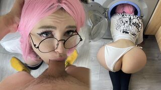My stepsister got stuck in the washing machine and I fucked her hard