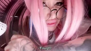 My stepsister got stuck in the washing machine and I fucked her hard