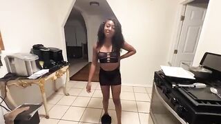 Pervert stepdad fucked his stepdaughter in ass on a date