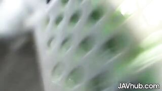 Two cute Japanese girls Reika Ichinose and Mio Ozora are getting fucked by many guys in a gangbang