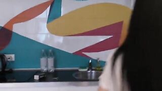 Young Asian skater girl with a great body licked my fat balls