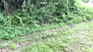 First sextape in the forest for this young French couple, straight from their bedroom to the woods