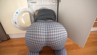 My stepsister got stuck in the washing machine and I helped her out