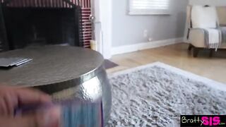 Gina Valentina gets her perky tits out for a sexy lap dance