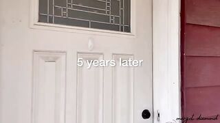 A girl with glasses fucks her best friend and gets a creampie