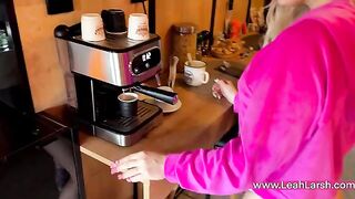 A good morning for a blonde with a wet pussy, inspired by Leah Meow’s steamy encounters