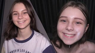 Submissive teen action with a cute 18-year-old college girl who loves to be dominated