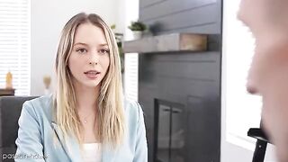 The petite girl needs a job and she would do anything for it