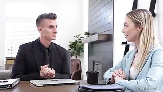The petite girl needs a job and she would do anything for it