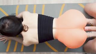 Fit girl Lana gets her tight ass oiled and smashed hard