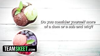 I came for a sexual interview and got fucked for ice cream on a hot day