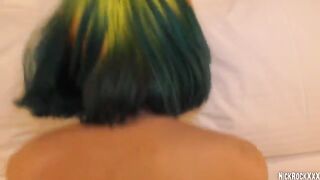 Rainbow teen celebrated her 18th birthday with a rough and wet fuck