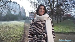 A pretty European girl, a biology student, met a guy and had sex with him
