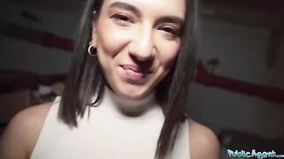 A pretty European girl, a biology student, met a guy and had sex with him