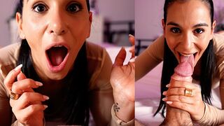 I sucked a big dick and got his cum in my mouth - Begging for it
