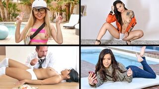 Petite Asian beauties compilation with intense action