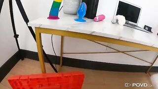 Keira Heart spreads her legs for the lucky guy in HD POVD