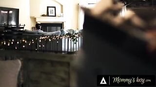 Rachael Cavalli, the busty MILF, gets horny seeing her stepson's dick in action