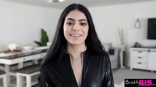 Angel Gostosa demands to be allowed to touch herself before allowing stepbro to do it