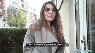 Stranger picked up babysitter Miriam More in Public Agent stunt