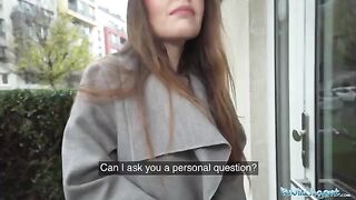 Stranger picked up babysitter Miriam More in Public Agent stunt