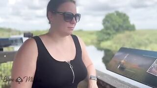 Outdoor sex with real couple at Alligator Alley Rest Stop in exclusive video