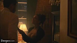 Kinky burlesque dancer Kira gets creampied at an afterparty in this DEEPER video