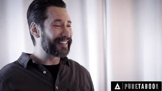 A man fucks a girl who looks like his late wife, in a taboo encounter