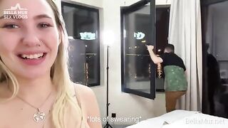 Real behind the scenes action from a porn shooting
