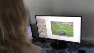 Nesty plays video games and gets fucked at home by a huge dick
