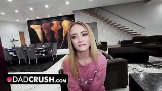 Two step-daughters compete to get their dad’s cock and attention in a steamy scene
