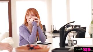 Petite ginger step sis Madi Collins asking for your cum to feel better