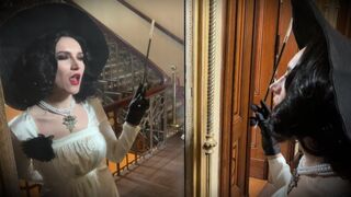Lady Dimitrescu's blowjob and sex scene Resident Evil Village cosplay