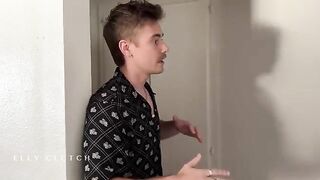 Two hot guys fucked two sexy babes on the bed of one of them