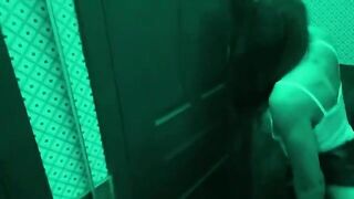 I fucked my roommate in the toilet bar; it was a wild, public thrill
