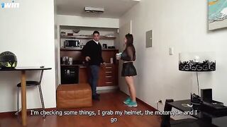 Aglaia Spicy delivered her ass at the home of her best friend in anal creampie action