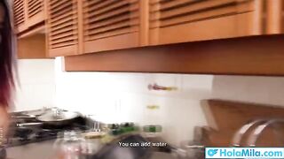 Latina big tits stepmom Mila Garcia gets her pussy smashed hard