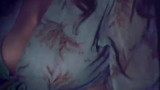 Night sex with my wife and her big tits
