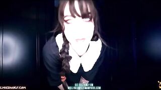 Wednesday Addams gets her pussy filled with cum by Xavier’s cock in a steamy scene