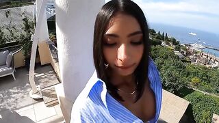 I have a surprise for you... The best double blowjob with fitness babe
