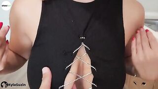 The girl is looking for excuses to get fucked hard on the table