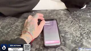 The guy convinced the girl to have sex by using the "Sex Actions" app