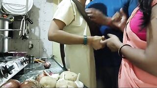 Young guy fucked two hot Indian babes in a steamy threesome