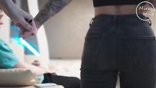 A wife surprised her husband with an amazing sex
