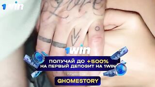 The ANAL Game. Halloween special with a hot, tattooed young girl and rough action