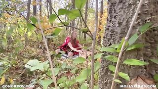 Red Riding Hood makes love with Big Bad Wolf publicly
