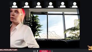The guy checked the strength of glasses on his girlfriend during Zoom
